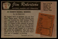 1955 Bowman #5 Jim Robertson EX