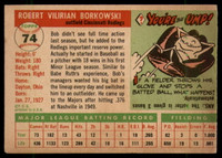 1955 Topps #74 Bob Borkowski UER EX