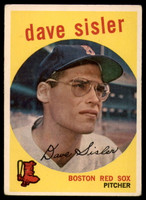 1959 Topps #384 Dave Sisler VG Very Good 