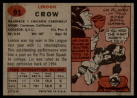 1957 Topps #91 Lindon Crow DP EX/NM ID: 72567