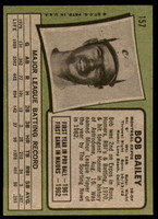 1971 Topps #157 Bob Bailey Excellent+  ID: 193199