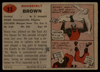 1957 Topps #11 Roosevelt Brown VG ID: 81288
