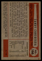 1954 Bowman #166 Sandy Consuegra EX ID: 56210