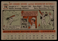 1956 Topps #75 Roy Sievers DP EX++ ID: 58514