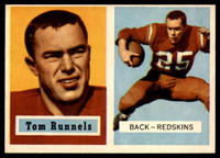 1957 Topps #110 Tom Runnels DP EX/NM RC Rookie ID: 72600
