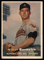 1957 Topps #13 Wally Burnette EX++ RC Rookie ID: 59800