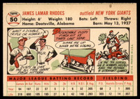 1956 Topps #50 Dusty Rhodes DP EX ID: 80282