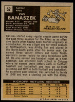 1971 Topps # 52 Cas Banaszek Ex-Mint RC Rookie ID: 186374