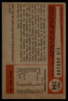 1954 Bowman #194 Sid Hudson EX ID: 56246