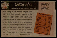 1955 Bowman #56 Billy Cox EX