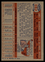 1957 Topps #382 Jim Brideweser EX/NM ID: 62168