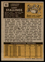 1971 Topps # 93 Larry Stallings Ex-Mint  ID: 186451
