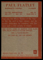 1965 Philadelphia #106 Paul Flatley EX Excellent 