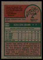 1975 Topps #316 Jackie Brown NM-Mint  ID: 181842