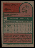 1975 Topps # 64 Dave Chalk NM-Mint  ID: 181653