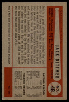 1954 Bowman #48 Jack Dittmer EX ID: 53991