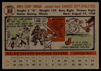 1956 Topps #22 Jim Finigan EX++ ID: 58089