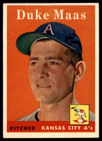 1958 Topps #228 Duke Maas EX/NM ID: 63734