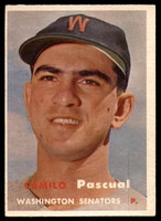 1957 Topps #211 Camilo Pascual EX/NM ID: 61183