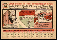 1956 Topps #26 Grady Hatton EX ID: 58118