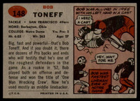 1957 Topps #148 Bob Toneff DP EX++ ID: 81445