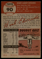 1953 Topps #90 Hank Edwards DP VG ID: 79732