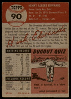 1953 Topps #90 Hank Edwards DP VG ID: 79734