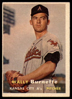 1957 Topps #13 Wally Burnette EX RC Rookie ID: 59792