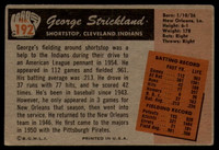 1955 Bowman #192 George Strickland VG/EX