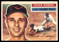 1956 Topps #19 Chuck Diering DP EX