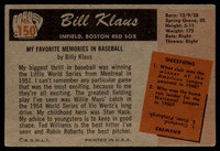 1955 Bowman #150 Billy Klaus EX Excellent RC Rookie