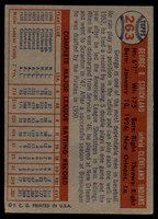 1957 Topps #263 George Strickland EX Excellent 
