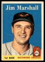 1958 Topps #441 Jim Marshall UER EX RC Rookie