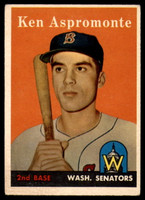 1958 Topps #405 Ken Aspromonte UER EX RC Rookie