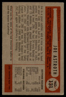 1954 Bowman #131 Joe Astroth VG Very Good  ID: 93778