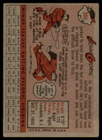 1958 Topps #384 John Goryl EX RC Rookie ID: 64386