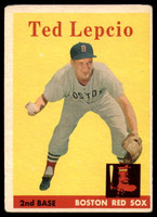 1958 Topps #29 Ted Lepcio UER VG ID: 77707