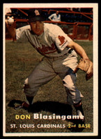 1957 Topps #47 Don Blasingame VG/EX Very Good/Excellent 