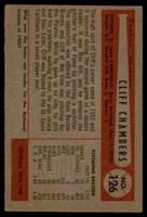 1954 Bowman #126 Cliff Chambers VG ID: 80030