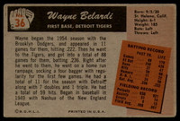 1955 Bowman #36 Wayne Belardi VG RC Rookie