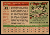 1955 Topps #43 Harvey Haddix VG ID: 56487