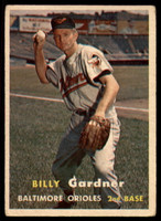1957 Topps #17 Billy Gardner VG/EX