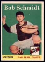 1958 Topps #468 Bob Schmidt EX RC Rookie ID: 52407