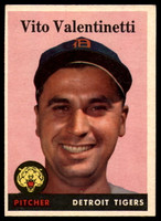 1958 Topps #463 Vito Valentinetti UER EX ID: 52417