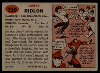 1957 Topps #139 Jim Ridlon DP EX RC Rookie