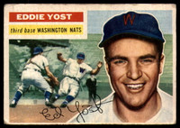 1956 Topps #128 Eddie Yost VG ID: 58834