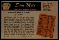 1955 Bowman #147 Sam Mele VG/EX