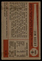 1954 Bowman #8 Jim Busby VG ID: 80098