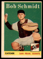 1958 Topps #468 Bob Schmidt EX RC Rookie ID: 65002
