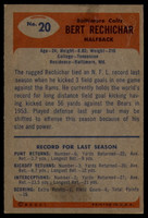 1955 Bowman #20 Bert Rechichar EX/NM ID: 70385